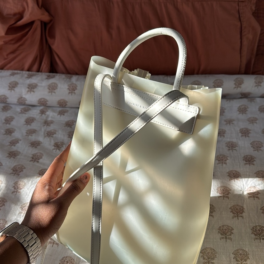 Charles & Keith Translucent Drawstring Backpack - Picture 9 of 16